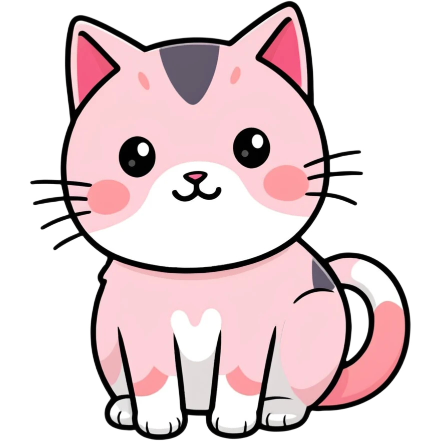 pink cat emoji