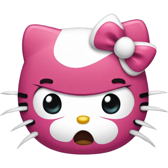 Angry hello kitty  emoji