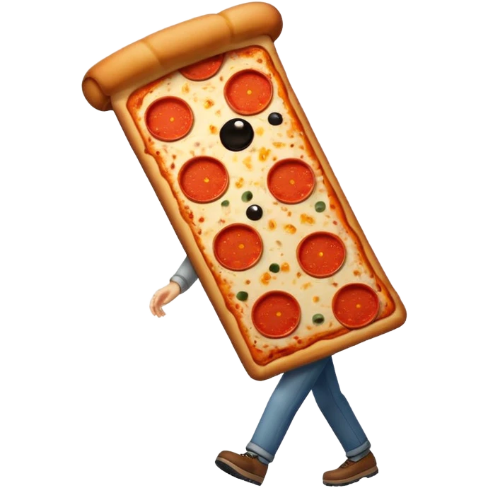 Walking pizza emoji