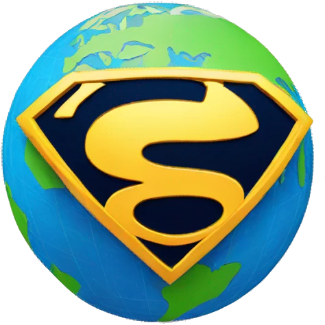 super hero globe emoji