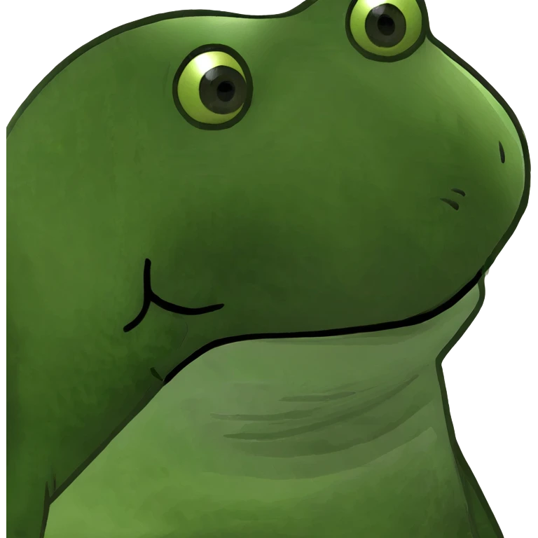 bufo frog blending into an aurora borealis emoji