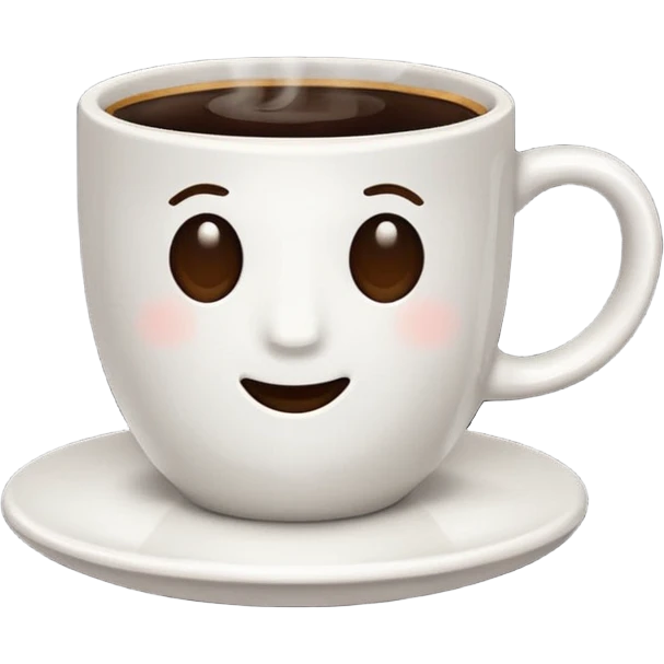 Cup of coffee white emoji