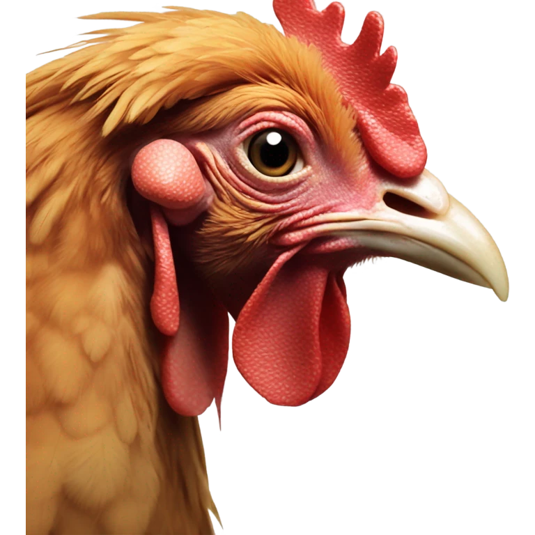 Chicken feeling meek emoji