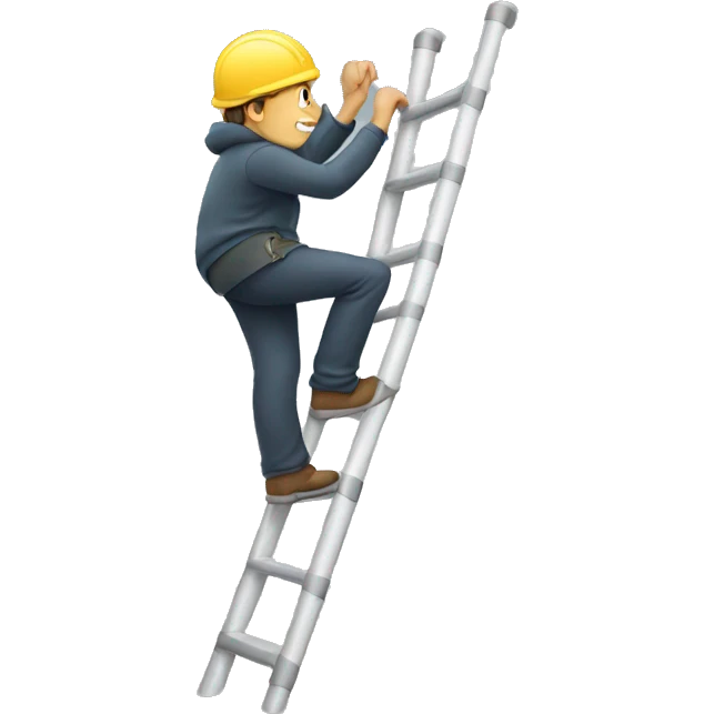 person climbing ladder emoji