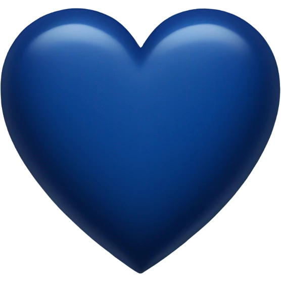 Dark blue heart emoji