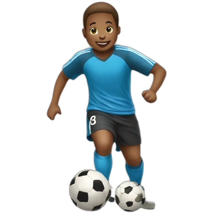 Child play soccer emoji