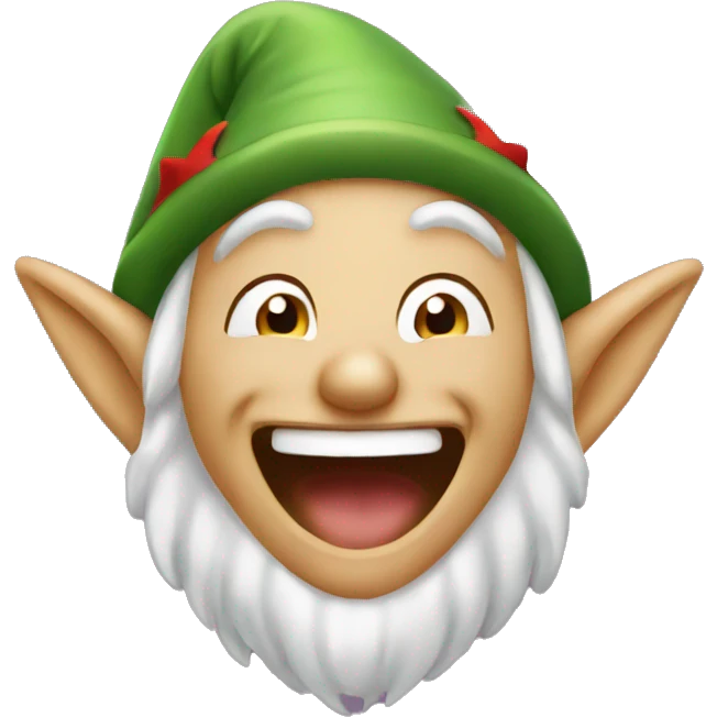Elf laughing emoji