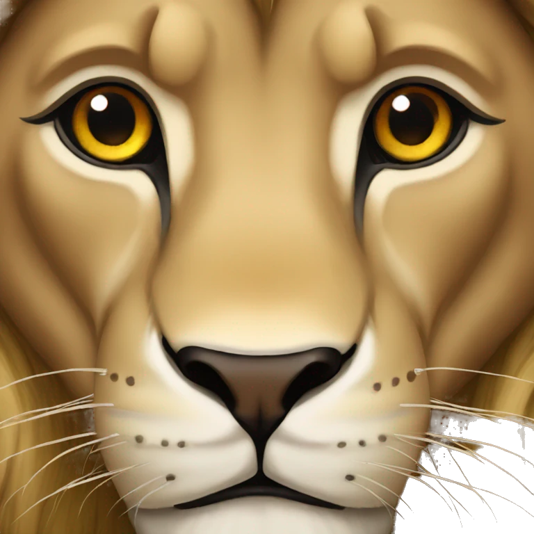 Lion au yeux rouge  emoji