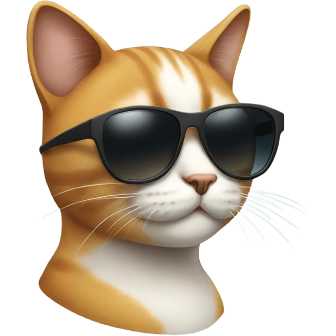 Cat with sunglasses emoji