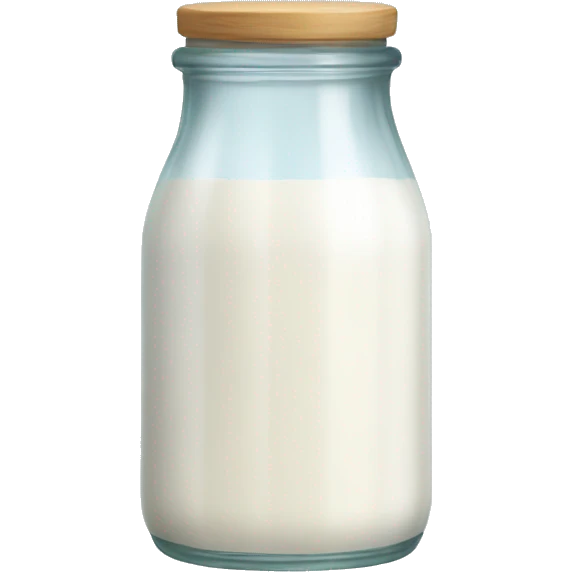 Glass milk jar emoji