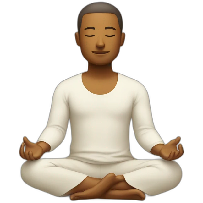 meditation guy emoji