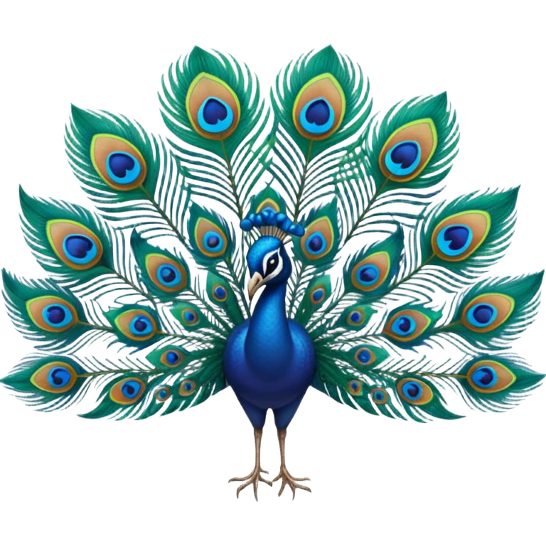 Peacock feathers emoji