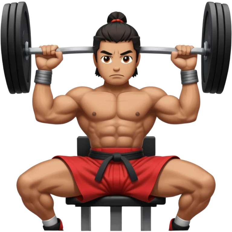 samurai bench press emoji
