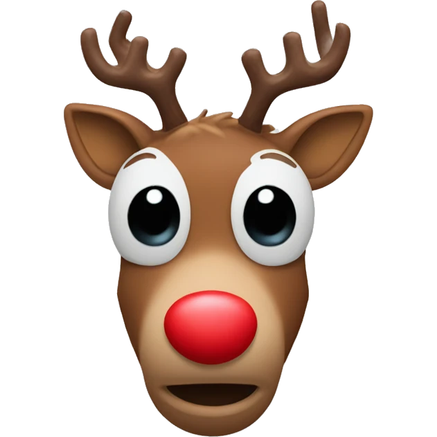 Rudolph  the red nosed reindeer  emoji