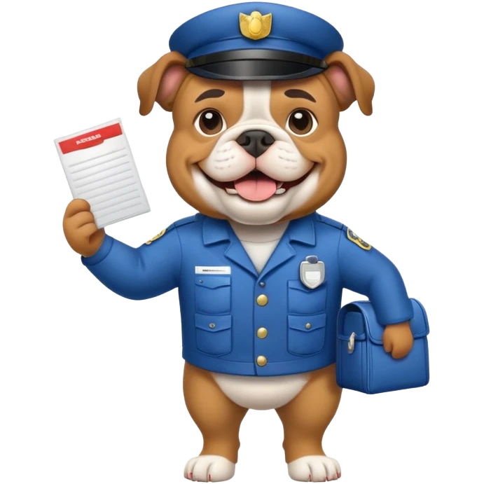 bulldog ingles adult mailman emoji