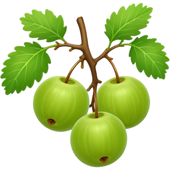 gooseberry on branch emoji