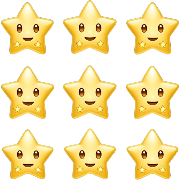 des petites etoiles lumineuses emoji