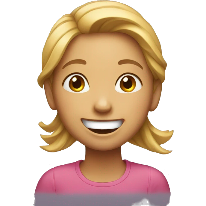 girl laughing emoji