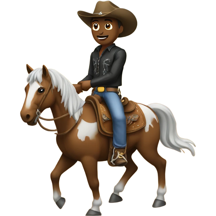 cowboy on a horse emoji