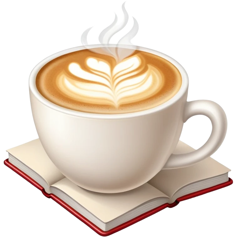 Латте с книгой  emoji
