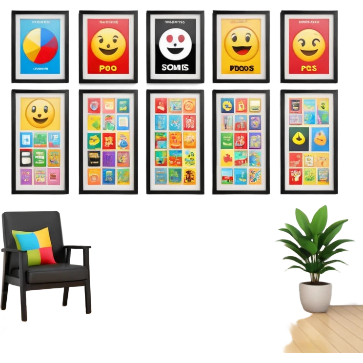 Poster room emoji