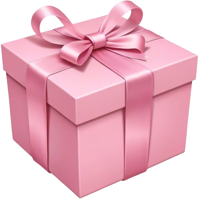 Pink pastel gift box emoji