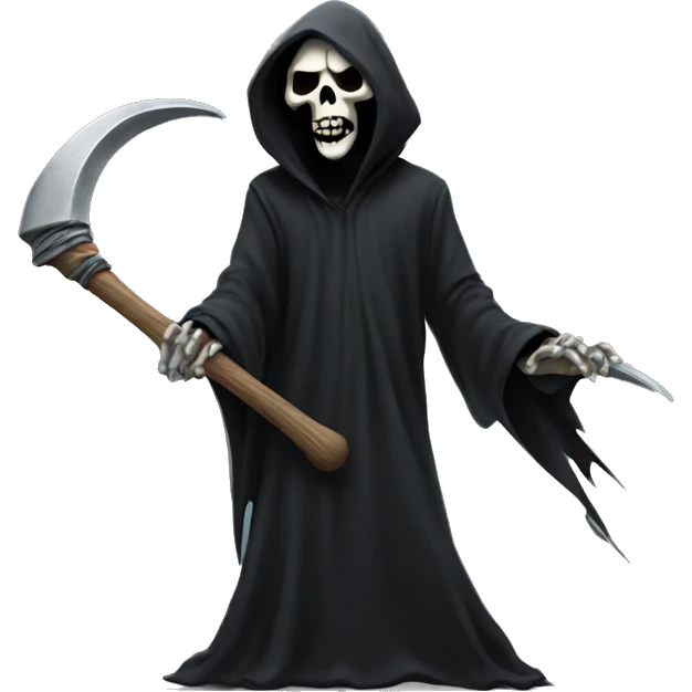Grim reaper rocking out emoji