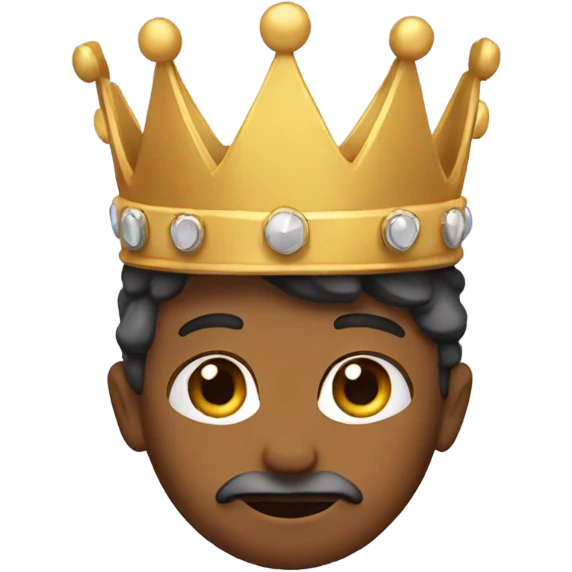 Me wearing a crown  emoji