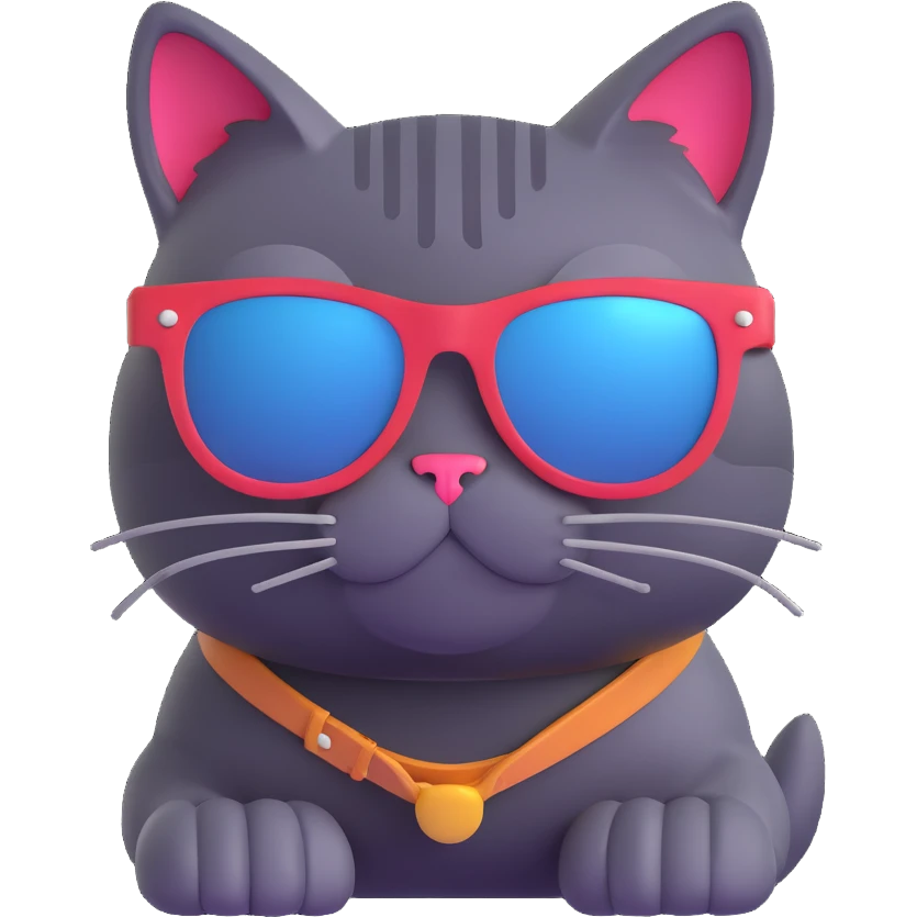 cat wearing sunglasses emoji