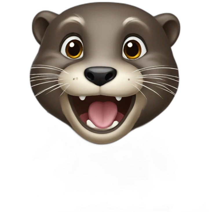 Otter crazy emoji