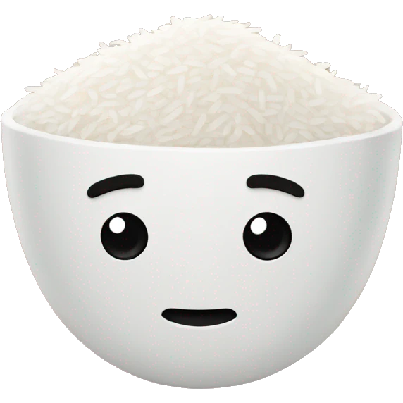 Rice on weight emoji