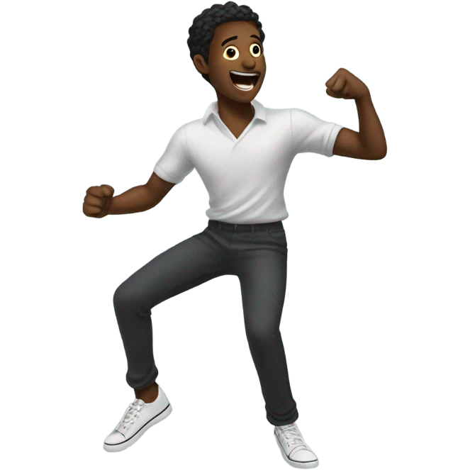 Dancing black man emoji