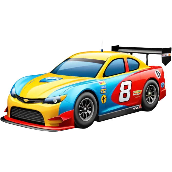 stock car auto racing emoji
