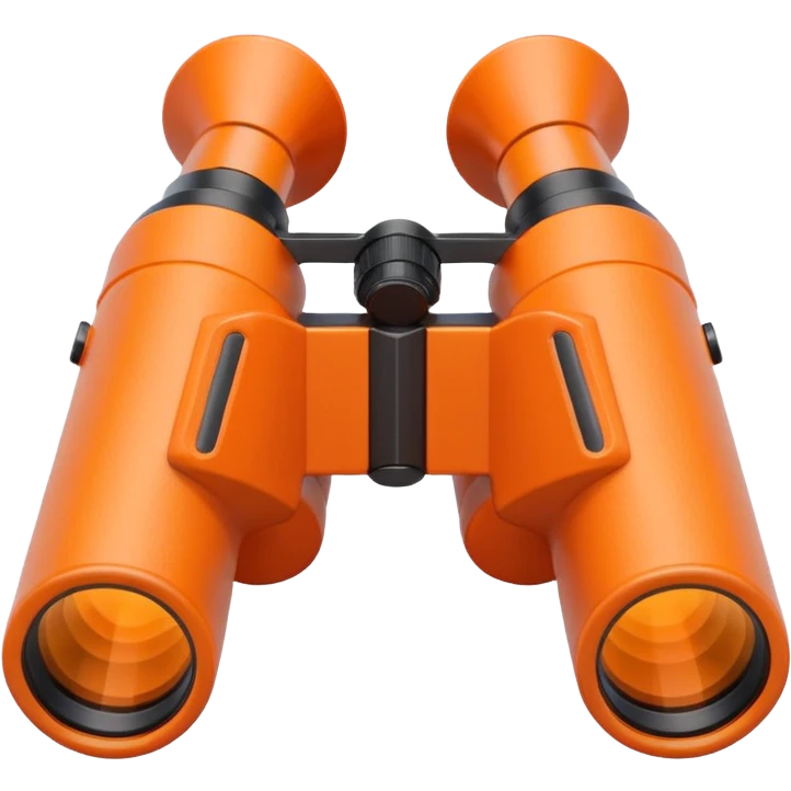 orange binoculars emoji