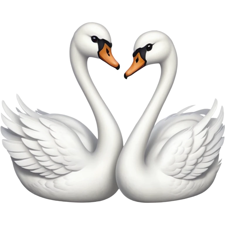 Couple swan emoji emoji
