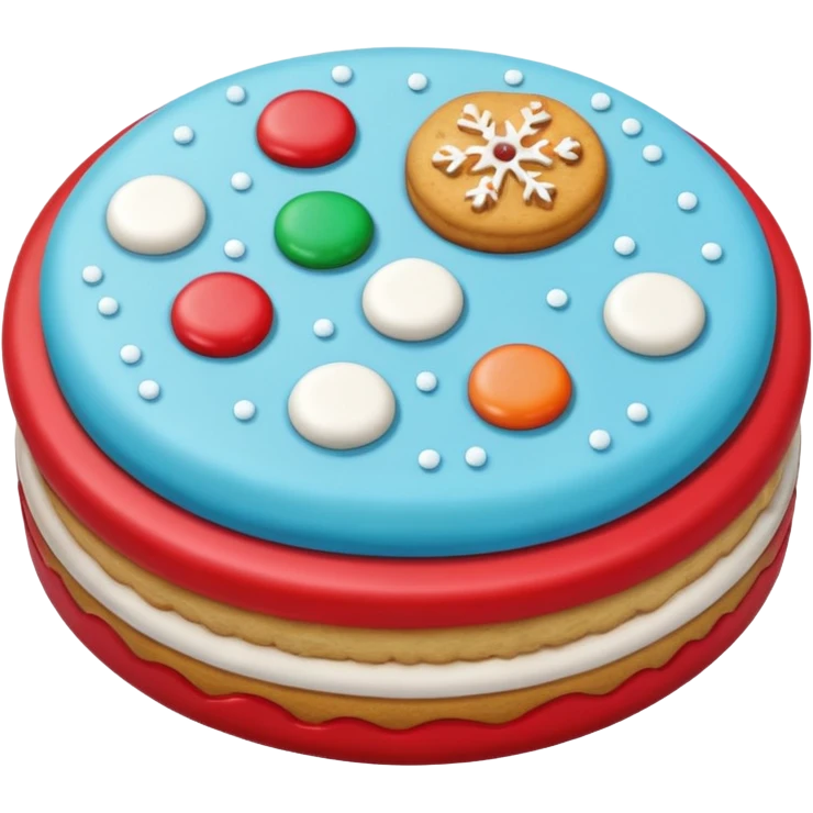 christmas biscuit and cookie round emoji