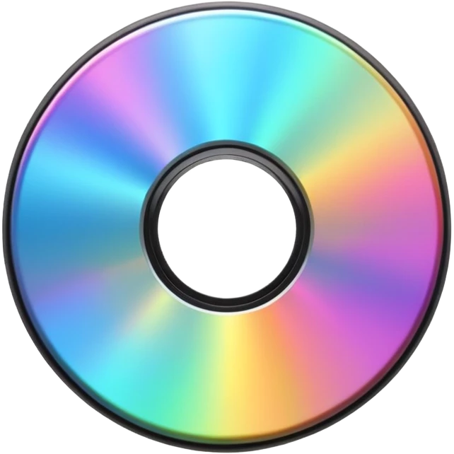 светящийся CD-диск, no background emoji