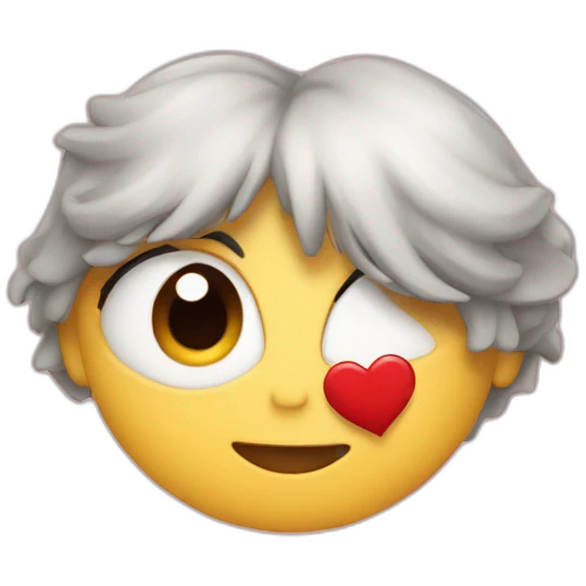 a moving red heart written inside te amo carmen emoji