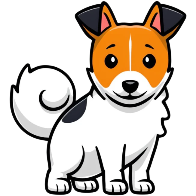 Jack Russell Terrier dog emoji