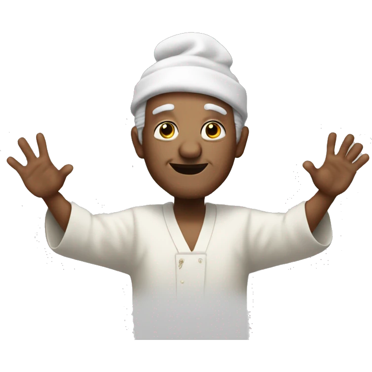 oldking spreading his arms emoji