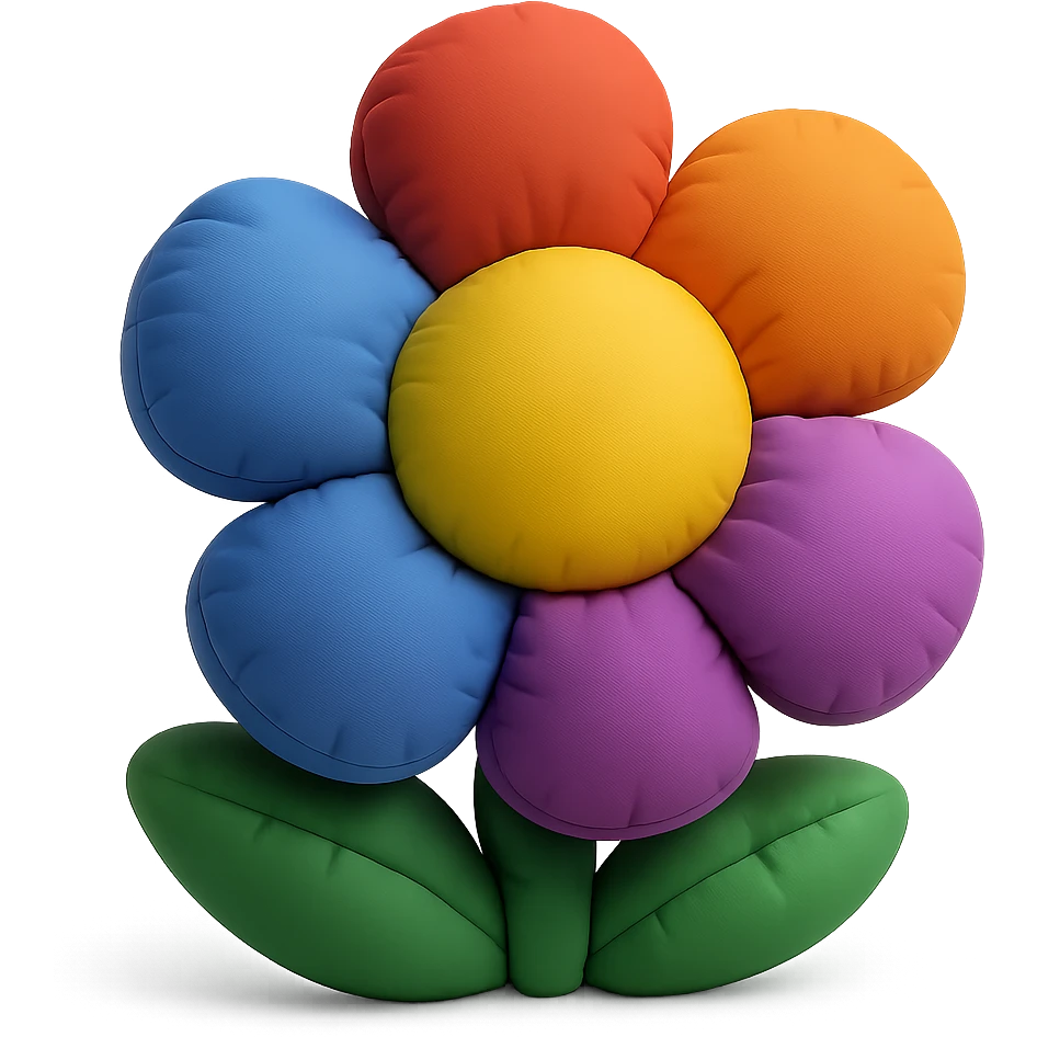 colorful flower emoji