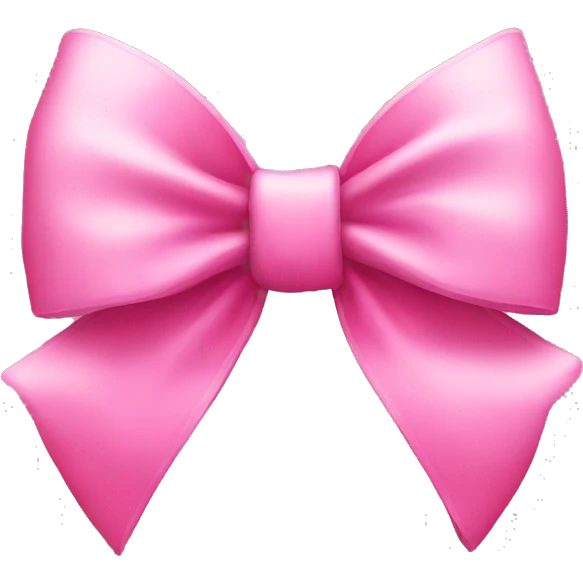 pink bow emoji