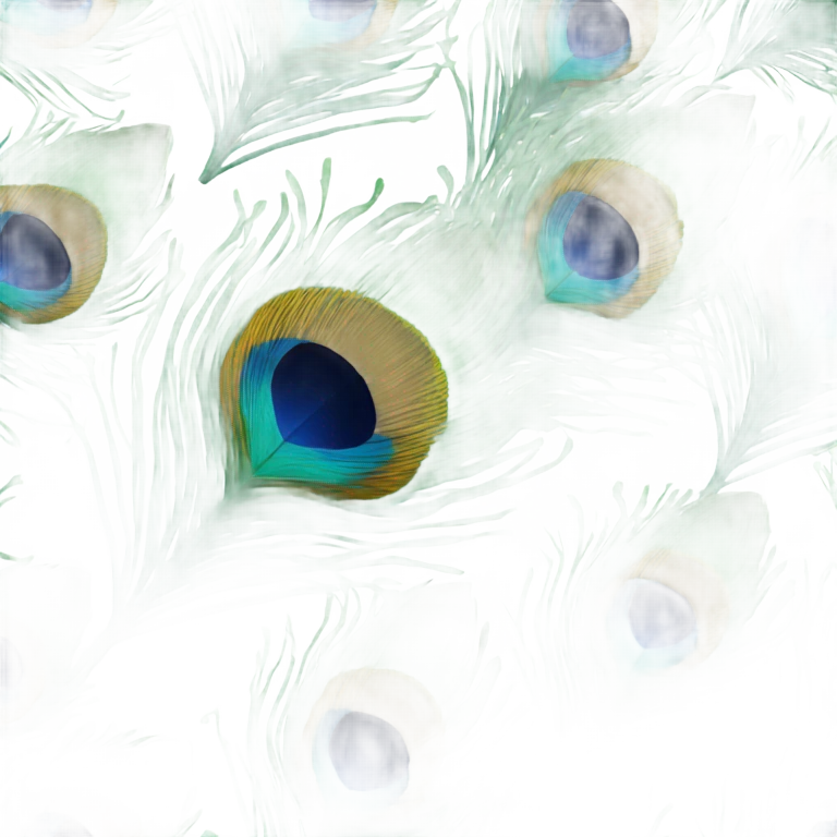 Peacock feather emoji