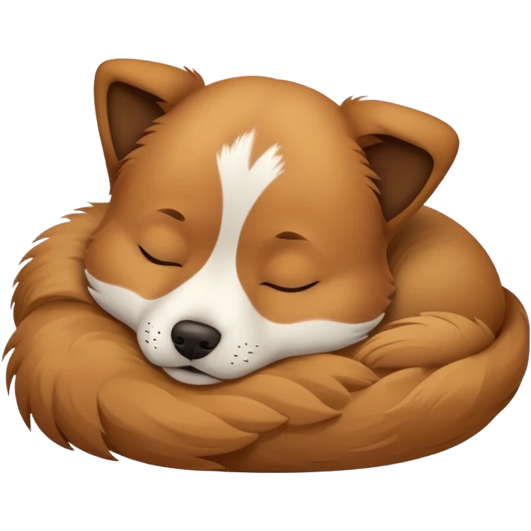 Dog asleep emoji