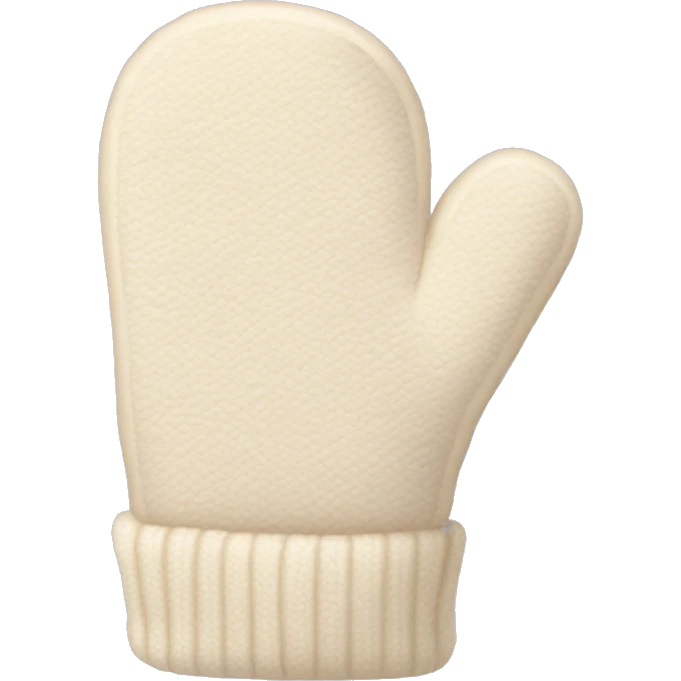 Cream mittens  emoji