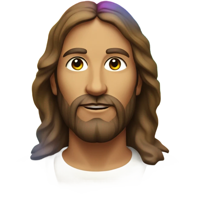 Rainbow Jesus emoji