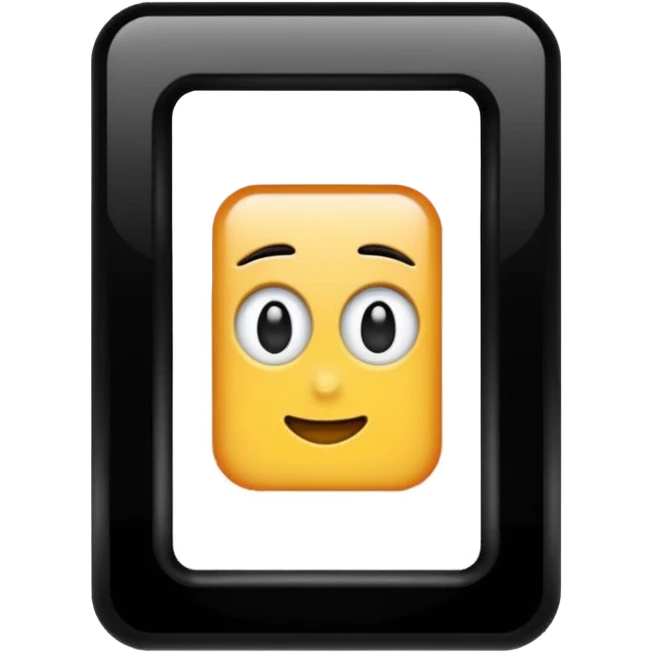A long rectangle that has a width of the phone screen and I should be able to use it in instragram emoji