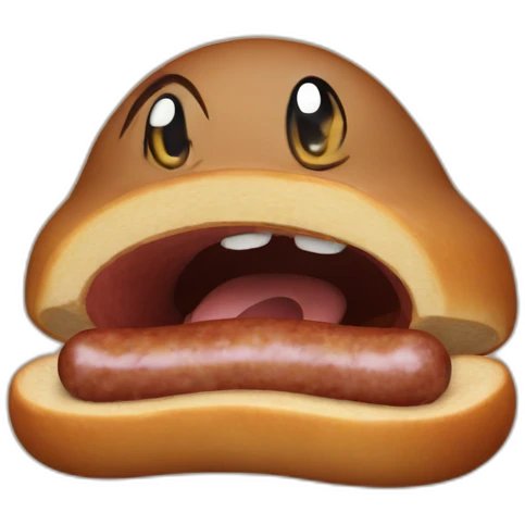 Donby eating sausage emoji