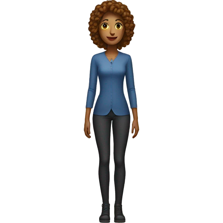 a tall lady with legs emoji