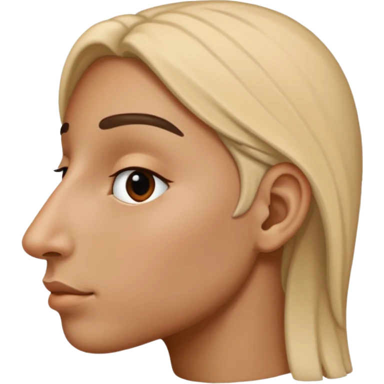 Left facing nose emoji